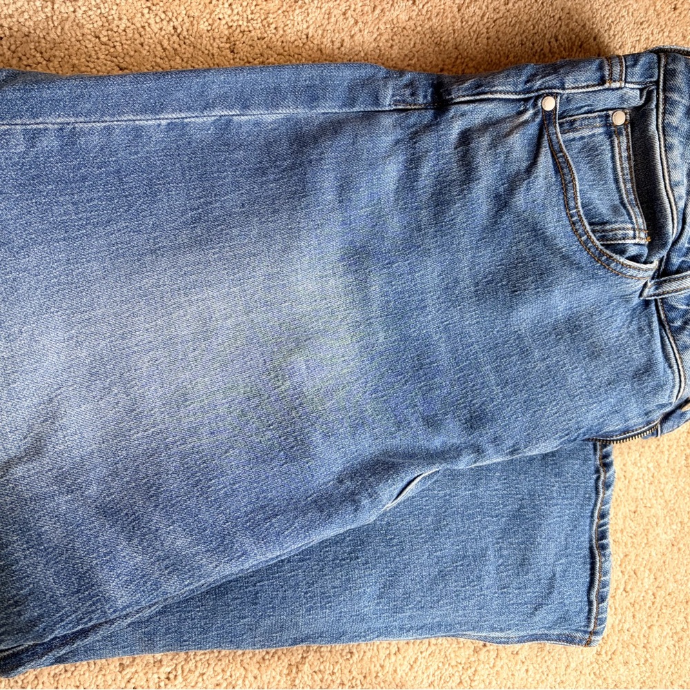 Quince Light Blue Straight Leg Pants Sz 32